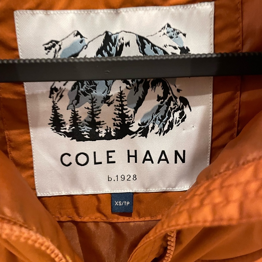 Cole Haan Orange Puffer Vest - Picture 2 of 4